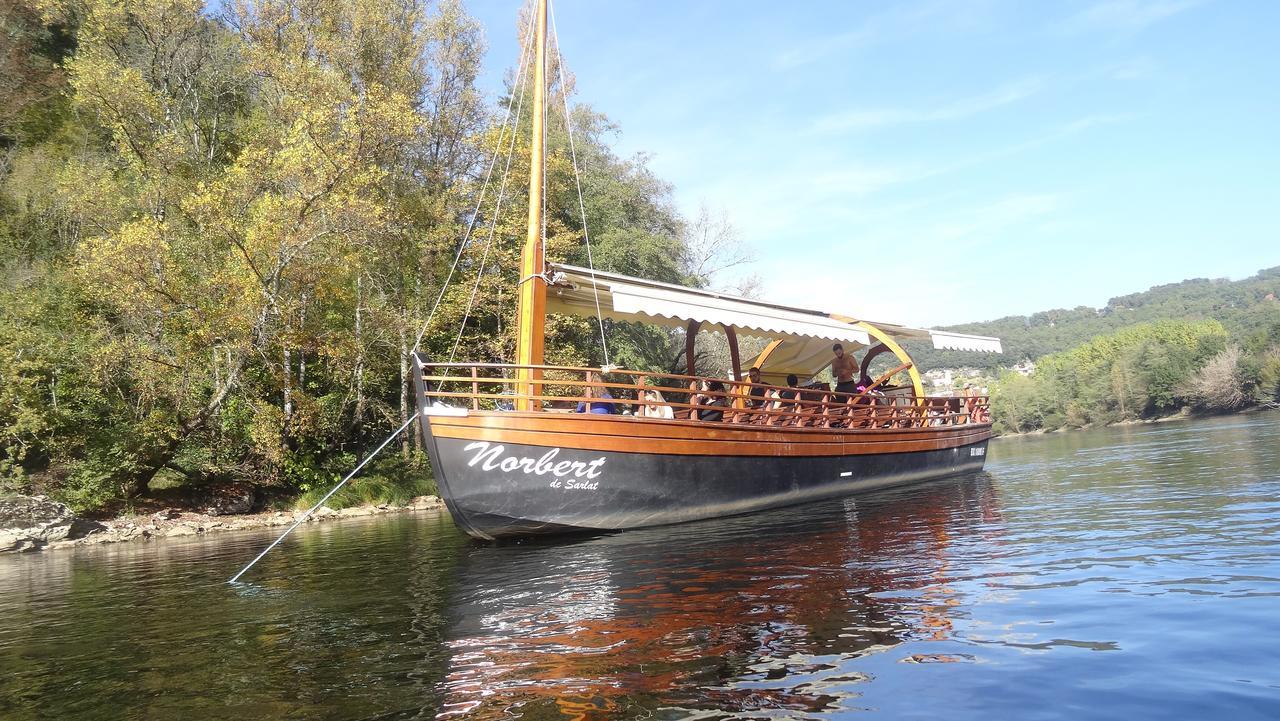 Au Pied Du Chateau - 5 A 11 Personnes - Baignade-Canoe-Piste Cyclable A 100 M Castelnaud La Chapelle Εξωτερικό φωτογραφία