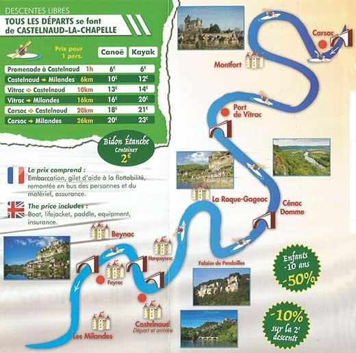 Au Pied Du Chateau - 5 A 11 Personnes - Baignade-Canoe-Piste Cyclable A 100 M Castelnaud La Chapelle Εξωτερικό φωτογραφία